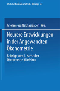 Vorderes Coverbild Neurere Entwicklungen in der Angewandten Ökonometrie