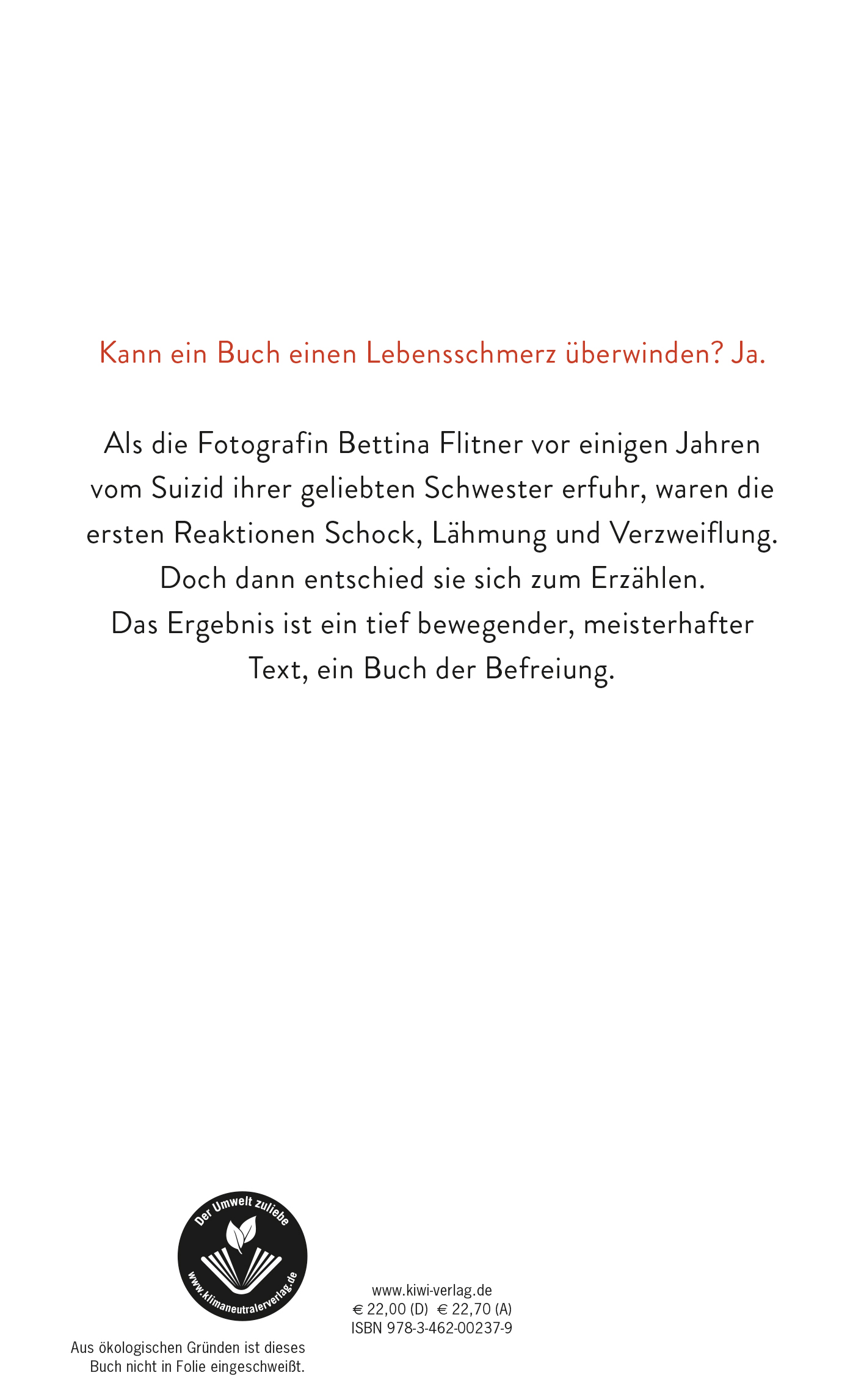 Rückseitencover Meine Schwester