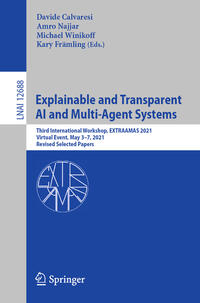 Vorderes Coverbild Explainable and Transparent AI and Multi-Agent Systems