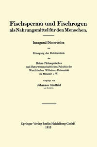 Vorderes Coverbild Fischsperma und Fischrogen als Nahrungsmittel für den Menschen