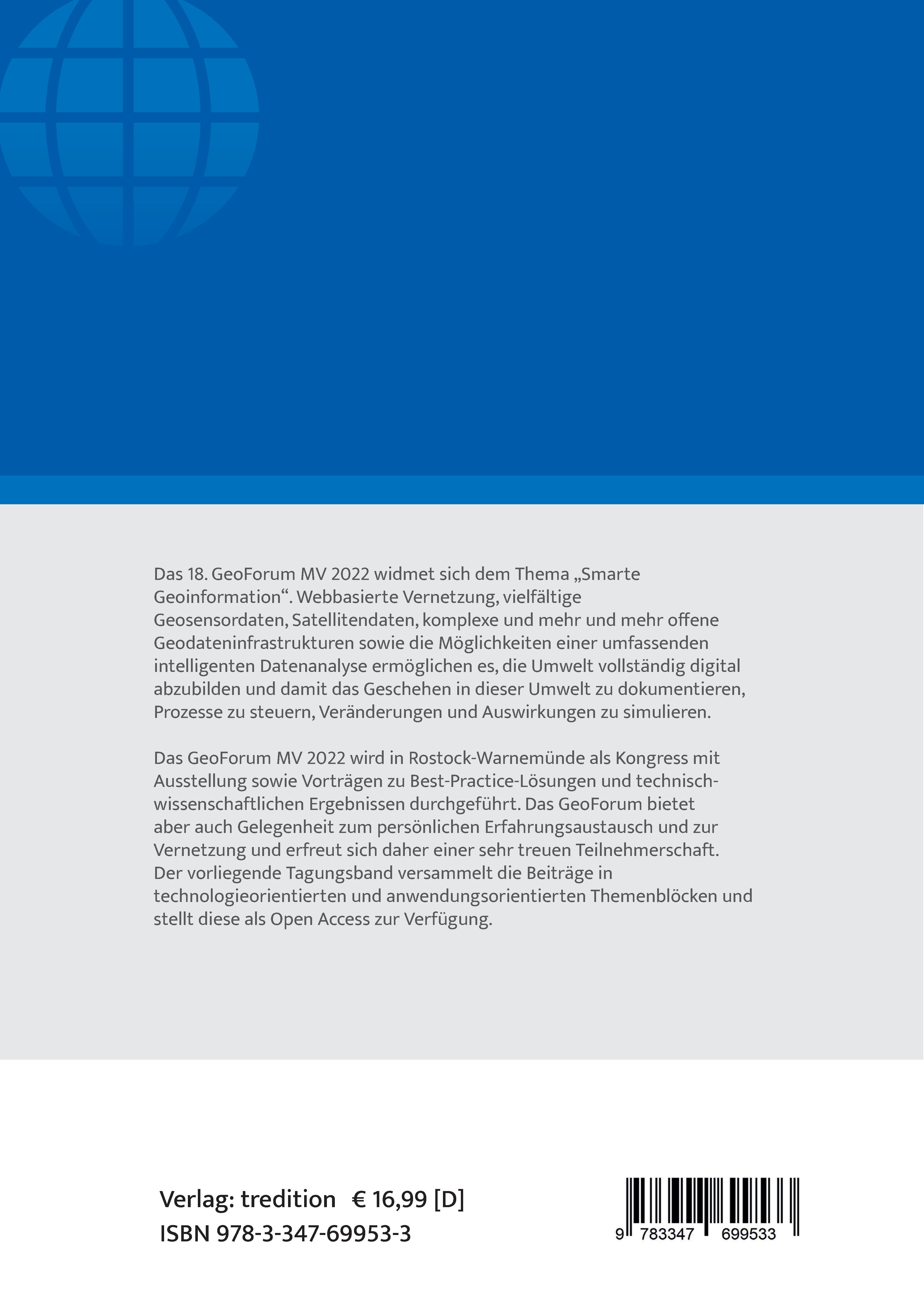 Rückseitencover GeoForum MV 2022