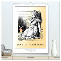 Vorderes Coverbild Alice im Wunderland - Weltliteraturkalender (hochwertiger Premium Wandkalender 2025 DIN A2 hoch), Kunstdruck in Hochglanz