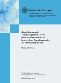 Vorderes Coverbild Quantifizierung der Treibhausgasemissionen des Personenverkehrs in langfristigen Energieszenarien auf kommunaler Ebene