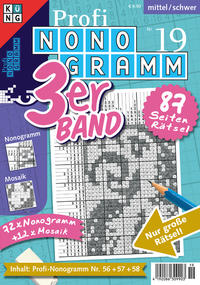 Vorderes Coverbild Profi-Nonogramm 3er-Band Nr. 19
