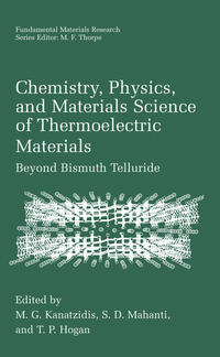 Vorderes Coverbild Chemistry, Physics, and Materials Science of Thermoelectric Materials