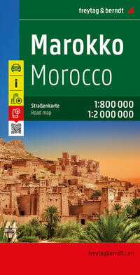 Vorderes Coverbild Marokko, Autokarte 1:800.000 - 1:2.000.000, freytag & berndt