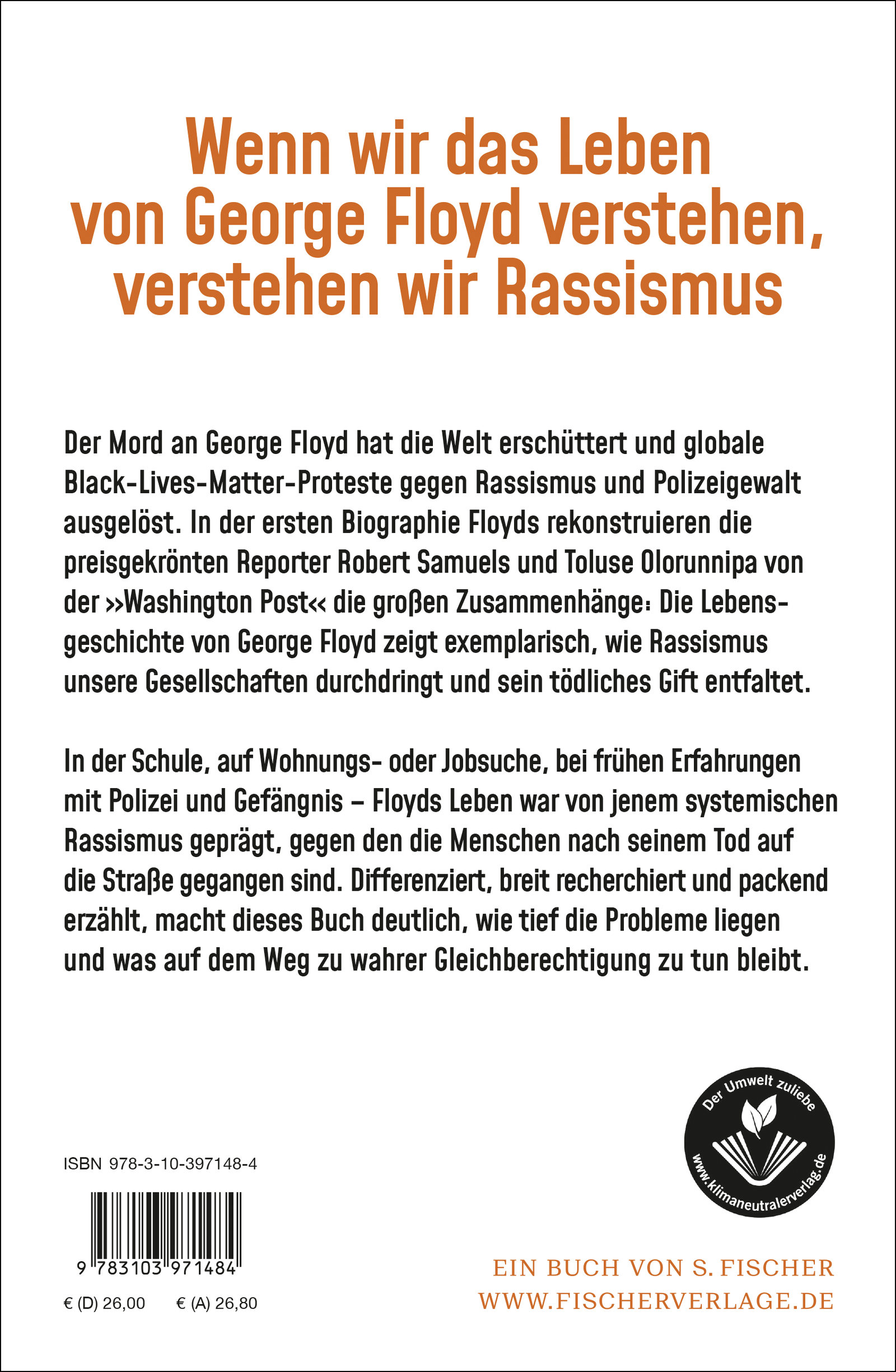 Rückseitencover »I can't breathe«