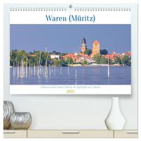 Vorderes Coverbild Waren (Müritz) in der Mecklenburgischen Seenplatte (hochwertiger Premium Wandkalender 2025 DIN A2 quer), Kunstdruck in Hochglanz