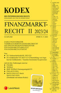 Vorderes Coverbild KODEX Finanzmarktrecht Band II 2023/24 - inkl. App