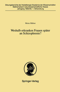 Vorderes Coverbild Weshalb erkranken Frauen später an Schizophrenie?