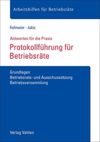 Vorderes Coverbild Protokollführung für Betriebsräte