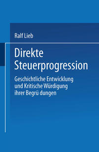 Vorderes Coverbild Direkte Steuerprogression