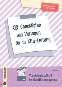 Vorderes Coverbild Checklisten und Vorlagen für die Kita-Leitung