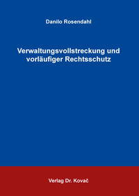 Vorderes Coverbild Verwaltungsvollstreckung und vorläufiger Rechtsschutz
