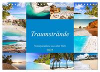 Vorderes Coverbild Traumstrände - Naturparadiese aus aller Welt (Wandkalender 2025 DIN A4 quer), CALVENDO Monatskalender