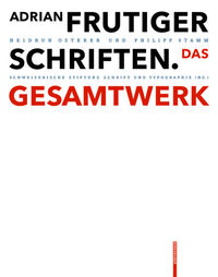 Vorderes Coverbild Adrian Frutiger – Schriften