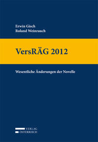 Vorderes Coverbild VersRÄG 2012