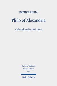 Vorderes Coverbild Philo of Alexandria