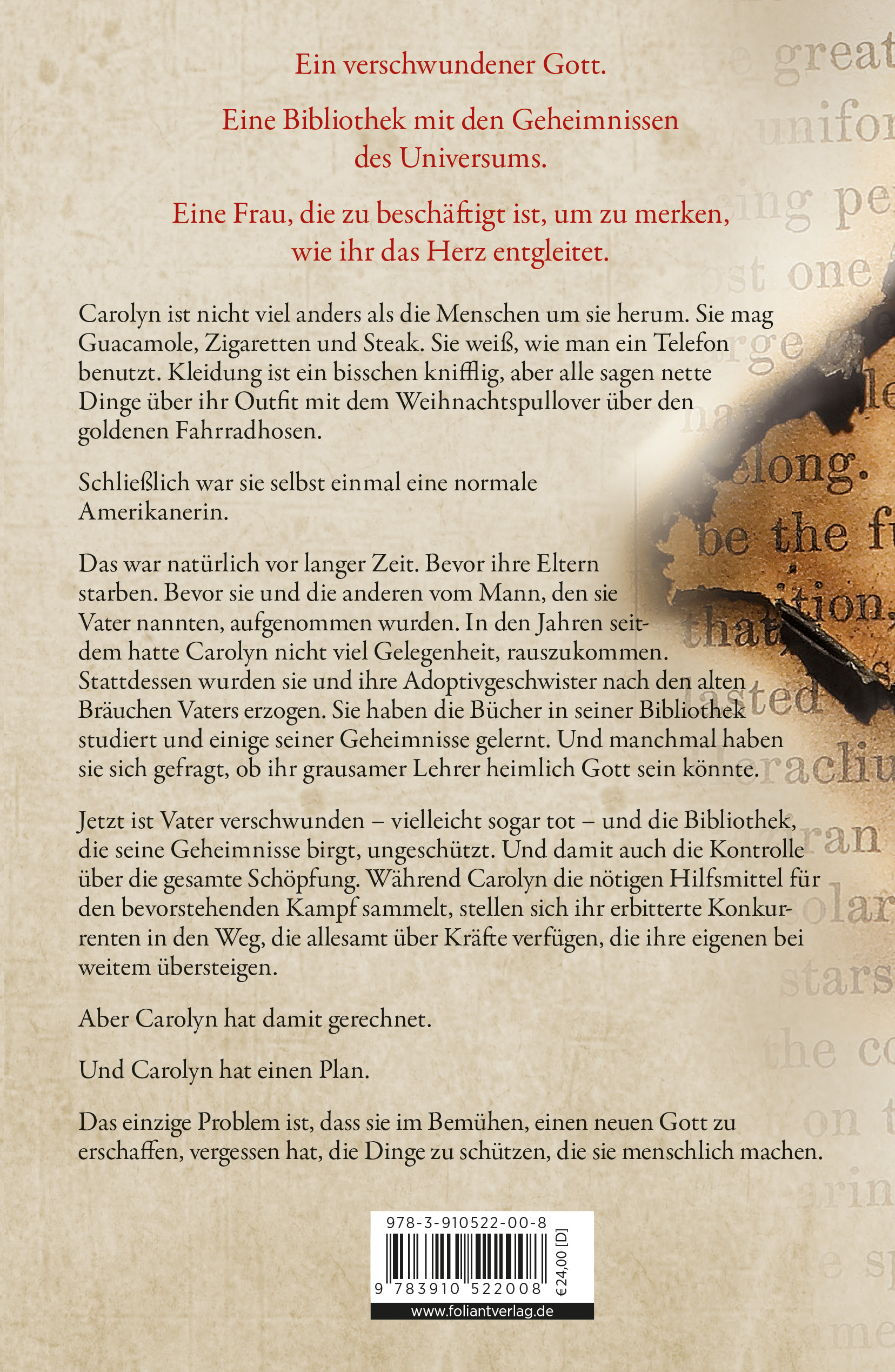 Rückseitencover Die Bibliothek am Mount Char