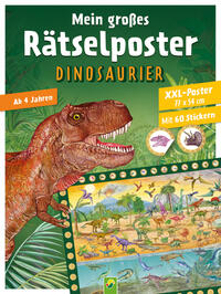 Vorderes Coverbild Mein großes Rätselposter Dinosaurier