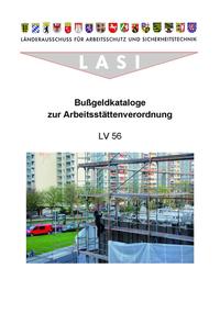 Vorderes Coverbild LV 56 Bußgeldkataloge zur Arbeitsstättenverordnung