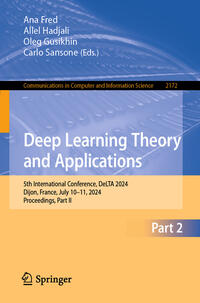 Vorderes Coverbild Deep Learning Theory and Applications