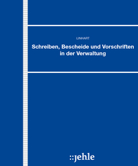 Vorderes Coverbild Schreiben, Bescheide und Vorschriften in der Verwaltung