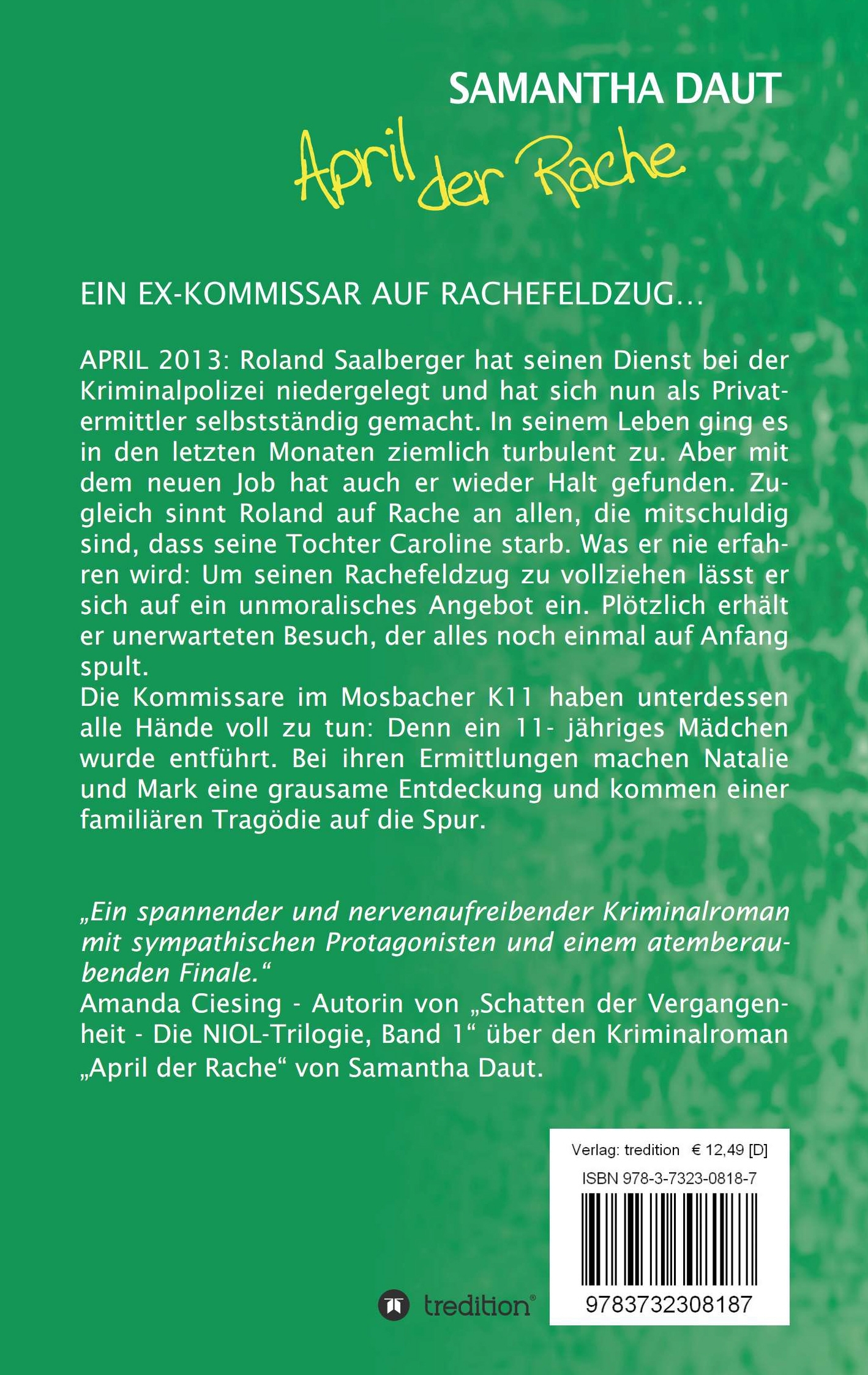 Rückseitencover April der Rache
