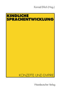 Vorderes Coverbild Kindliche Sprachentwicklung