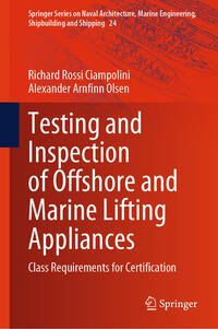 Vorderes Coverbild Testing and Inspection of Offshore and Marine Lifting Appliances