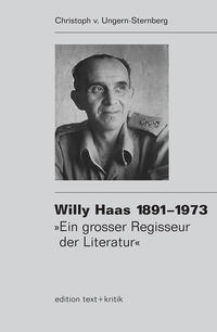 Vorderes Coverbild Willy Haas 1891-1973