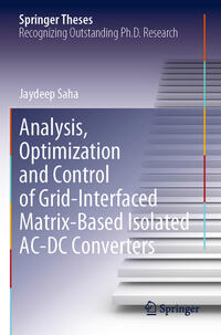 Vorderes Coverbild Analysis, Optimization and Control of Grid-Interfaced Matrix-Based Isolated AC-DC Converters