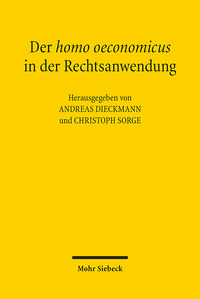 Vorderes Coverbild Der homo oeconomicus in der Rechtsanwendung