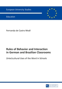 Vorderes Coverbild Rules of Behavior and Interaction in German and Brazilian Classrooms