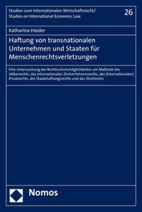 Vorderes Coverbild Haftung von transnationalen Unternehmen und Staaten für Menschenrechtsverletzungen