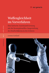 Vorderes Coverbild Waffengleichheit im Vorverfahren