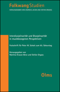 Vorderes Coverbild Interdisziplinarität und Disziplinarität in musikbezogenen Perspektiven