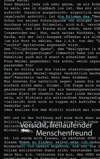 Vorderes Coverbild Vorsicht, freilaufender Menschenfreund