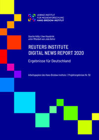 Vorderes Coverbild Reuters Institute Digital News Report 2020 – Ergebnisse für Deutschland.