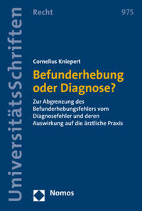 Vorderes Coverbild Befunderhebung oder Diagnose?