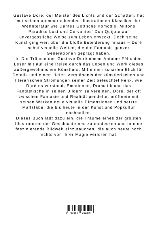 Rückseitencover Die Träume des Gustave Doré