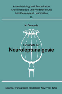 Vorderes Coverbild Fortschritte der Neuroleptanalgesie