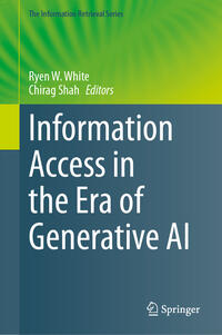 Vorderes Coverbild Information Access in the Era of Generative AI