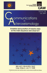Vorderes Coverbild Communications in Asteroseismology, Volume 158/2009