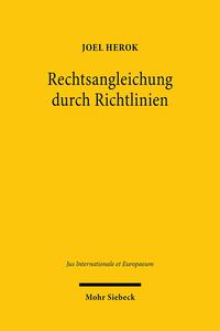 Vorderes Coverbild Rechtsangleichung durch Richtlinien