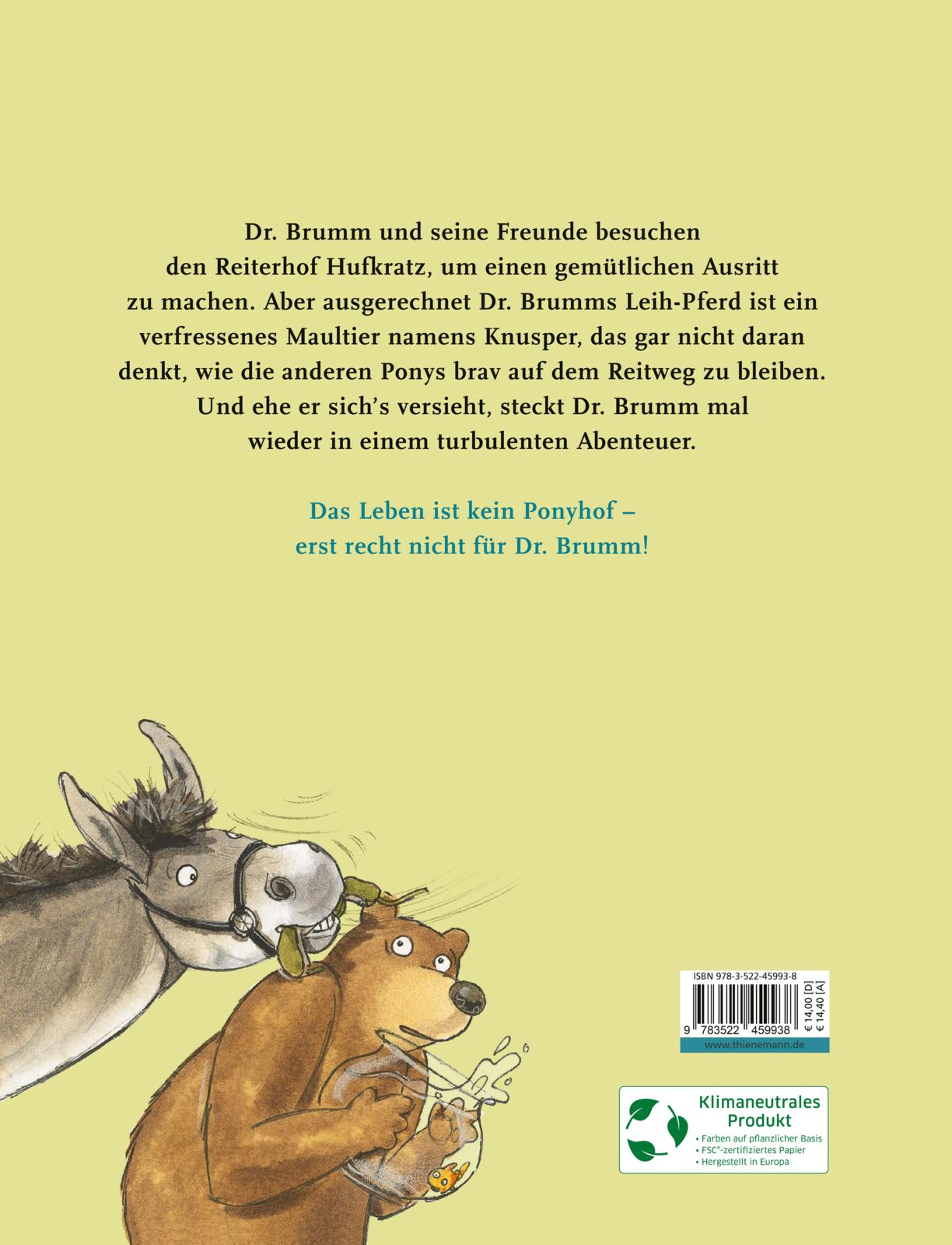 Rückseitencover Dr. Brumm: Dr. Brumm auf dem Ponyhof
