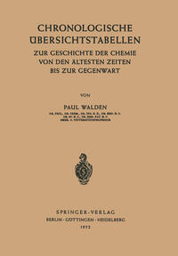 Vorderes Coverbild Chronologische Übersichtstabellen