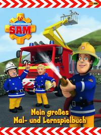Vorderes Coverbild Feuerwehrmann Sam Malbuch
