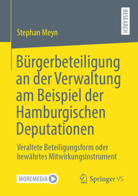 Vorderes Coverbild Bürgerbeteiligung an der Verwaltung am Beispiel der Hamburgischen Deputationen