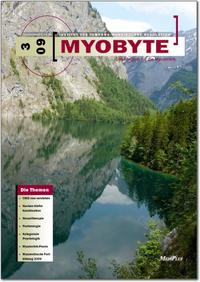Vorderes Coverbild MYOBYTE, das Magazin für die Myozentrik